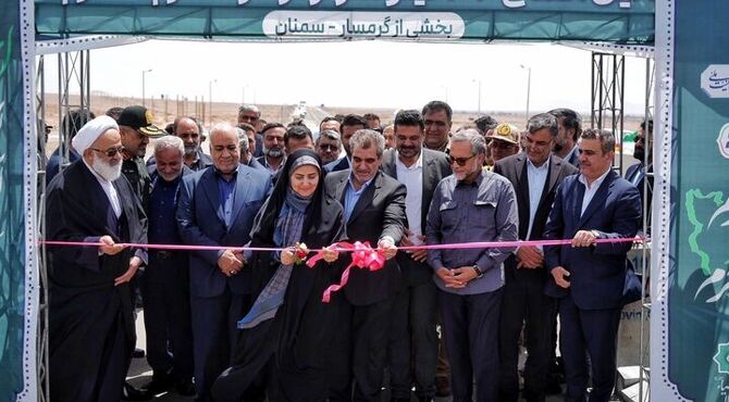 افتتاح ۳۶ کیلومتر از آزادراه حرم تا حرم در محدوده آرادان سمنان
