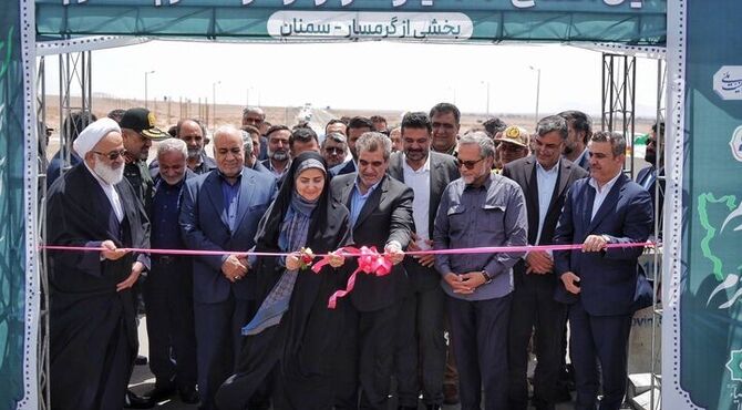 افتتاح ۳۶ کیلومتر از آزادراه حرم تا حرم در محدوده آرادان سمنان