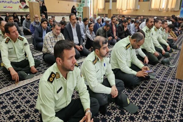 مراسم بزرگداشت شهدای مقاومت و نیروی انتظامی در شهرستان فاروج 