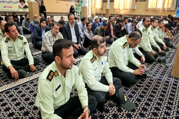 مراسم بزرگداشت شهدای مقاومت و نیروی انتظامی در شهرستان فاروج 