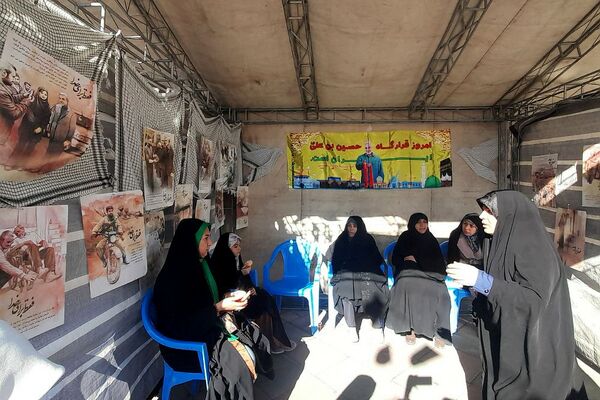 برگزاری غرفه و مواکب فرهنگی به‌مناسبت سالگرد حاج قاسم سلیمانی در صباشهر