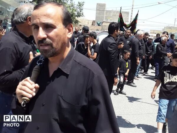 در هشتمین روز ماه محرم طنین نوای یا حسین در کوچه‌های فدافن پیچید
