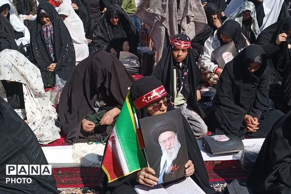 خروشِ بصیرت در صحن امامزاده جعفر (ع)؛ تالار قرآن پیشوا گنجایش دریای سوگواران مقتدا را نداشت