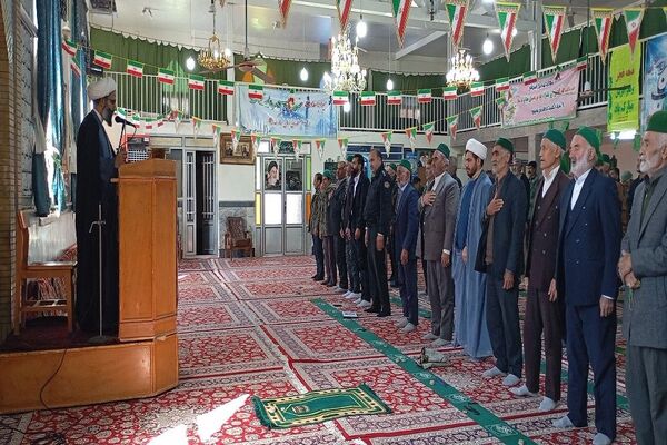 اقامه نماز عبادی،سیاسی جمعه همزمان با ایام دهه فجر در شهر بار نیشابور