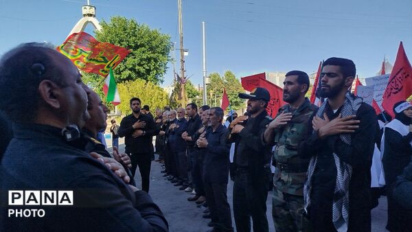 نورآباد در سوگ تاسوعای حسینی غرق در ماتم شد