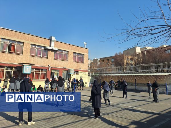 فجرانه ورزشی در دبیرستان حضرت ولی عصر (عج)