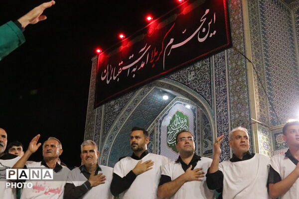 عزاداری گلستانی‌ها در حسینیه حرم مطهر رضوی 
