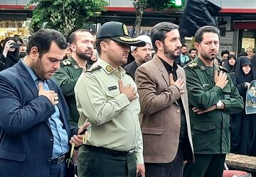 مراسم گرامیداشت و سوگواری شهیدان خدمت در اسلامشهر