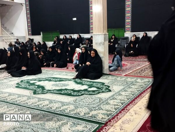 مراسم عزاداری شهادت رهبر معظم انقلاب در روستای مهدی آباد خلیل آباد