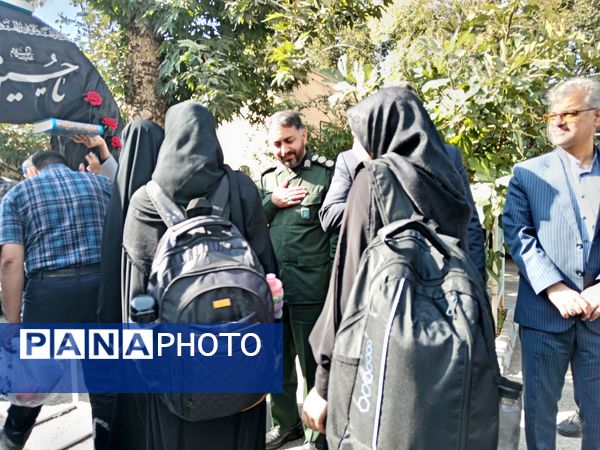 اعزام دانش‌آموزان گروه سرود سفینة النجاة نیشابور به پیاده‌روی اربعین حسینی 