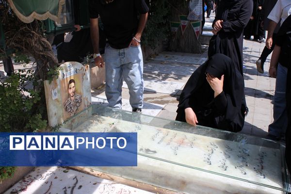 برپایی مراسم جاماندگان اربعین حسینی در امامزاده محمد(ع) کرج