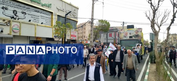 حضور پرشور مردم شهرستان فردیس در راهپیمایی روز قدس 