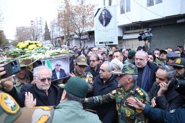 مراسم وداع با فرماندار فقید مراغه