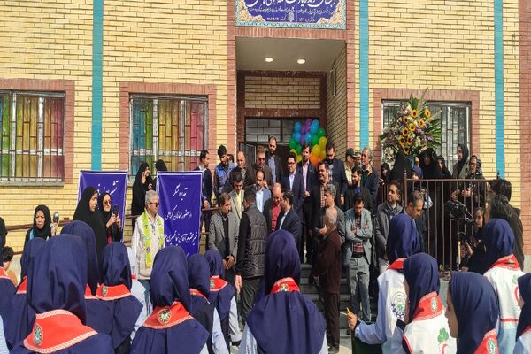 مراسم افتتاحیه دبستان دخترانه فاطمه اهری هاشمی