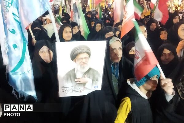 مراسم اربعین امام شهید آیت الله العظمی امام خامنه‌ای مدظله‌العالی در شهرستان فیروزکوه