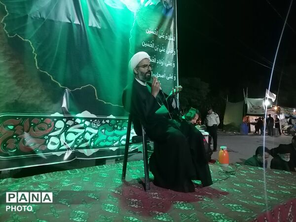 حضور خودجوش  مردم شهر بار در سومین شب ماه محرم  در حسینیه شهدای شهر بار 