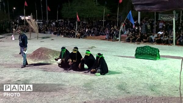 مراسم عاشورای حسینی در مسجد حضرت ابوالفضل (ع) شهر شمیل بندرعباس