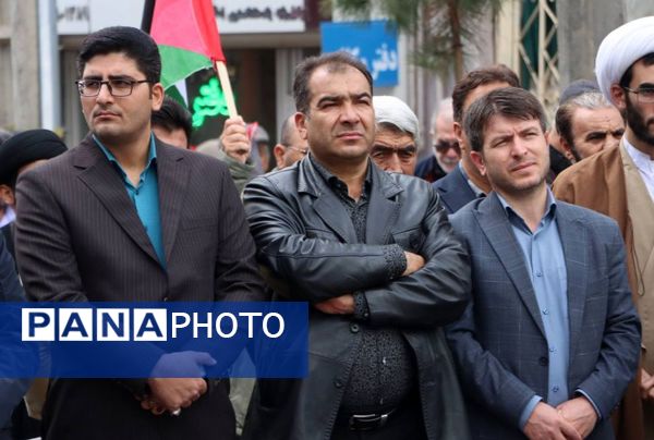 راهپیمایی روز قدس در شهرستان سرعین