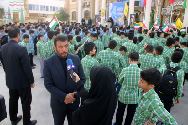 زنگ آغاز نصرالله در مدارس بوشهر