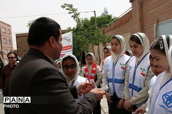  افتتاحیه اتاق بهداشت در مدرسه آیت‌الله خامنه‌ای قرچک به مناسبت هفته سلامت