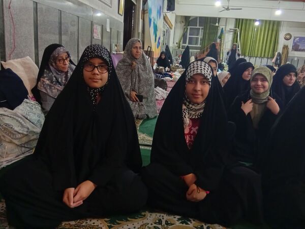 مراسم شهادت حضرت زینب کبری در جمع معتکفین مسجد فاطمیه نیشابور