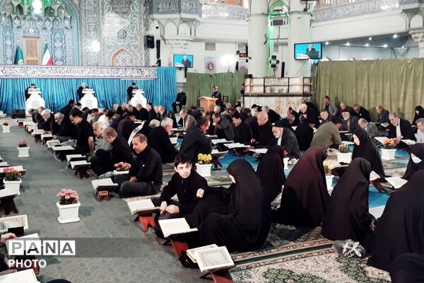 مراسم عزاداری شهادت رهبر معظم انقلاب در حرم مطهر حضرت عبدالعظیم حسنی (ع)