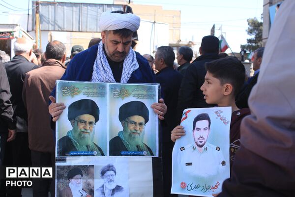 تشییع پیکر شهید سرگرد «جواد عبدی» در حملات آمریکایی - صهیونی