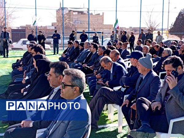 افتتاح چمن مصنوعی روستای قوژد