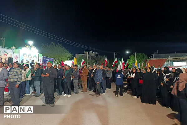 حضور شهروندان شهرستان مانه در اجتماعات شبانه 