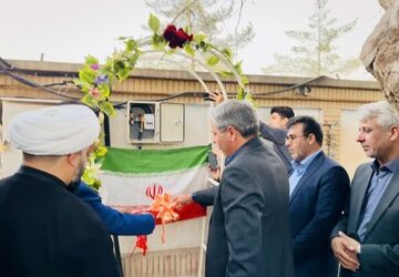 افتتاح پنل خورشیدی دبیرستان نمونه آیت‌الله خامنه‌ای