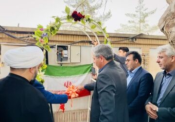 افتتاح پنل خورشیدی دبیرستان نمونه آیت‌الله خامنه‌ای