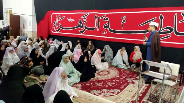 اعتکاف دانش‌آموزان دختر در مسجد سیدالشهدا شهرستان بجنورد 