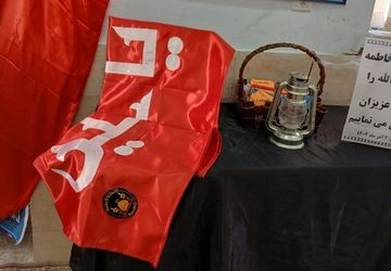 مراسم عزاداری بانوی دو عالم در دبیرستان بابایی بروجن