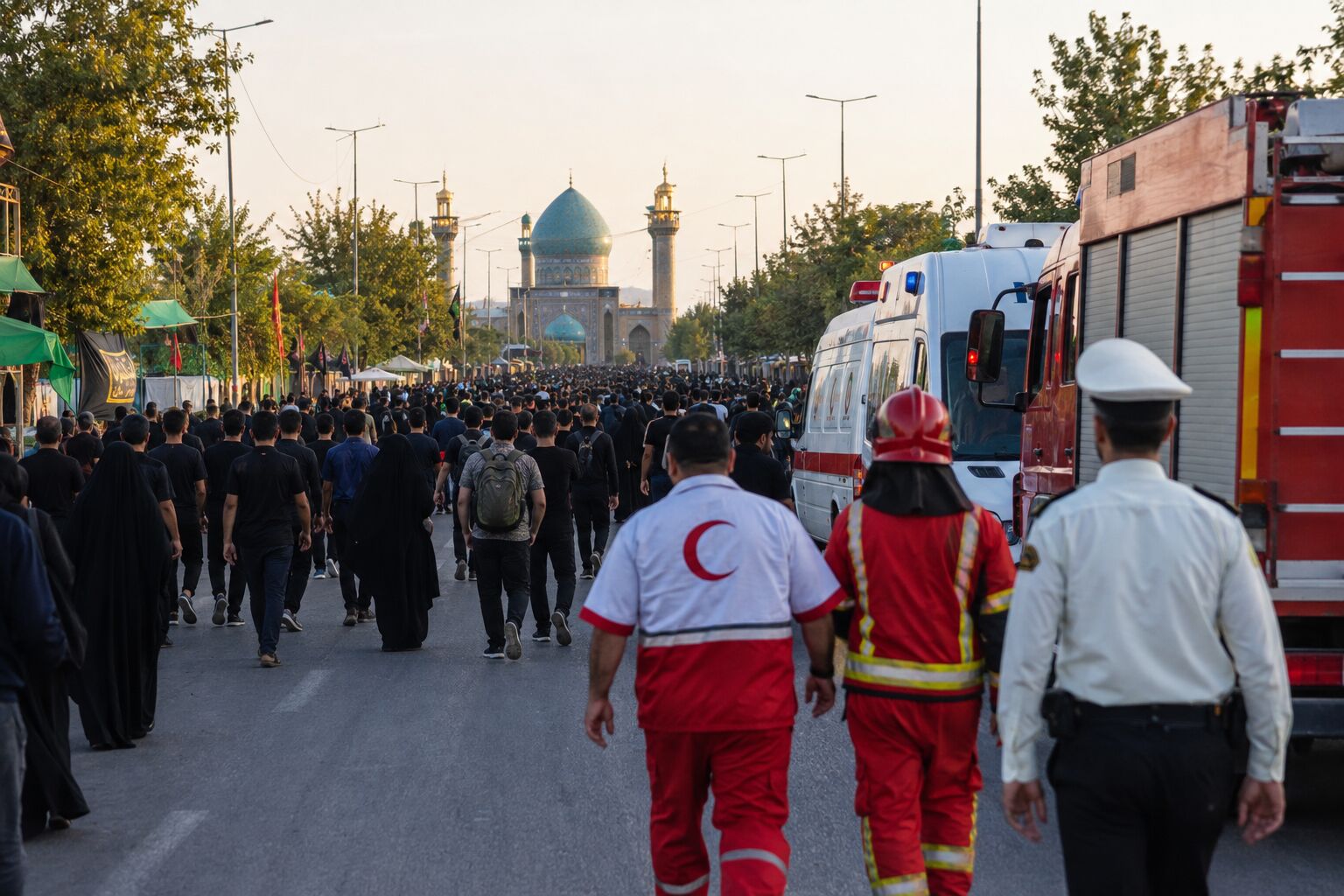 هم‌افزایی دستگاه‌های خدمت‌رسان در مراسم جاماندگان اربعین ۱۴۰۵