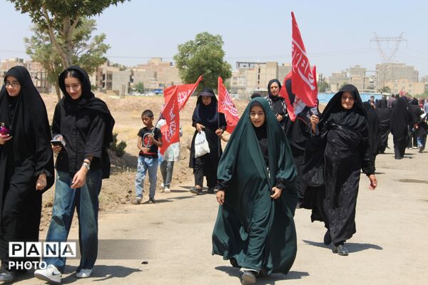 نظرآباد میزبان آیین پیاده‌روی جاماندگان اربعین حسینی 