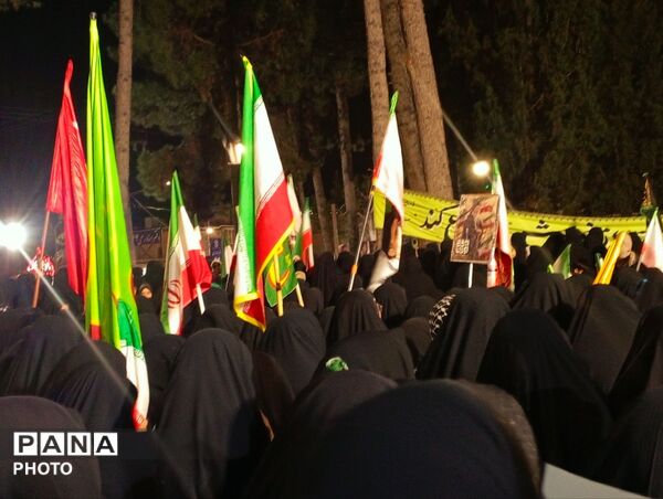 اجتماع مردم خلیل آباد در شب چهل و یکم از شهادت رهبر معظم انقلاب اسلامی