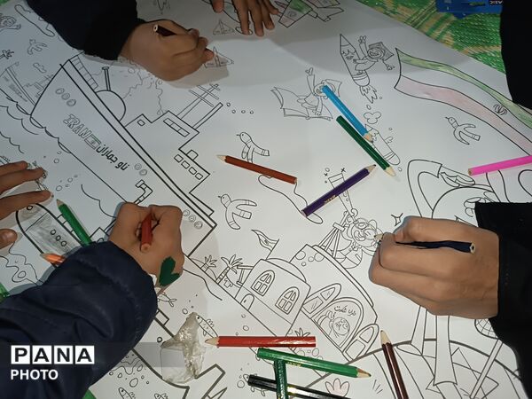 موکبِ کودک و نوجوانان در تجمعات شبانه شهر فارسان