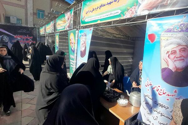 برگزاری غرفه و مواکب فرهنگی به‌مناسبت سالگرد حاج قاسم سلیمانی در صباشهر