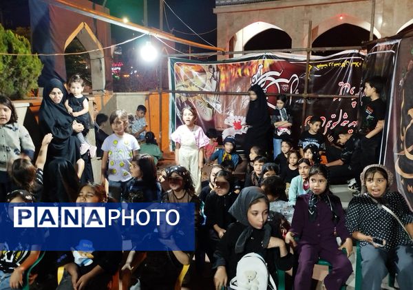 مراسم شب عاشورا  در گلزار شهدای نیشابور