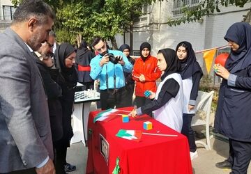 المپیاد ورزشی به مناسبت هفته تربیت بدنی در دبیرستان نمونه دولتی آینده‌سازان ناحیه ۴ کرج