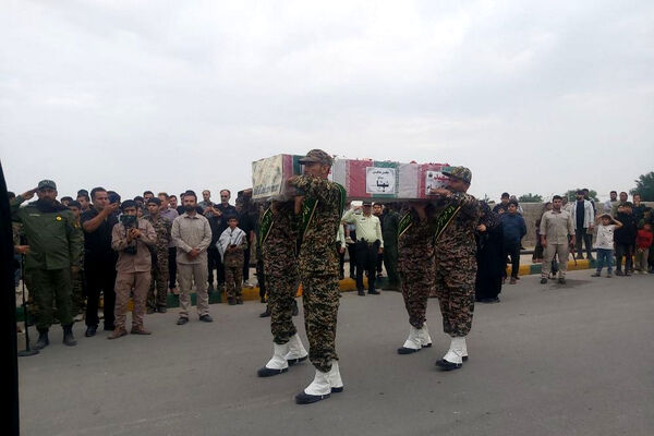 وداع و تشییع شهید گمنام در روستای شهنیا بردخون