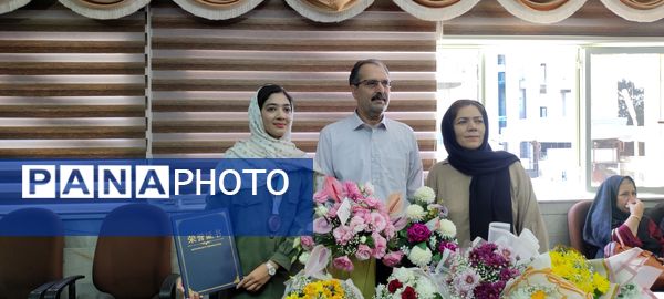 استقبال از دانش آموز شیروانی دارنده مدال برنز جهانی المپیاد علوم زمین