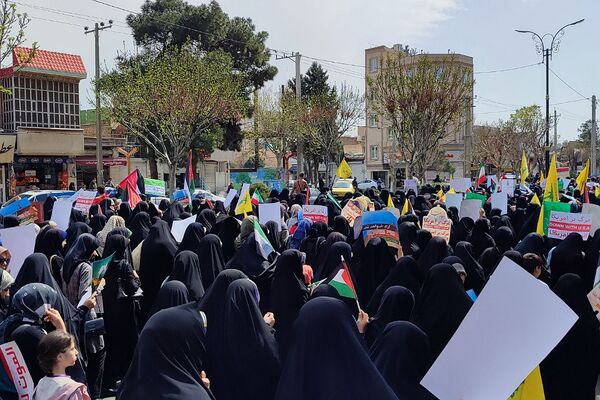 حضور پرشور مردم و مسئولان رباط کریم در راهپیمایی روز قدس