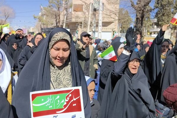 راهپیمایی ۲۲ بهمن در چهل و ششمین سالگرد پیروزی شکوهمند انقلاب اسلامی در شهرستان آباده