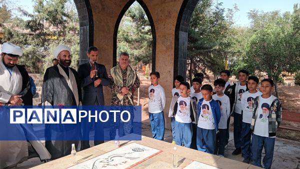 آیین غبار روبی مزار شهدای گمنام شهر رباط‌سنگ