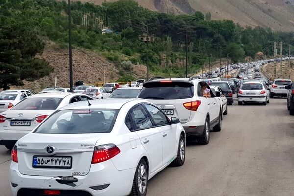 ترافیک سنگین در محورهای شمالی همزمان با موج بازگشت مسافران