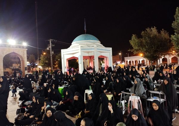 عزاداری  شب تاسوعای حسینی در مسجد شهدای گمنام 