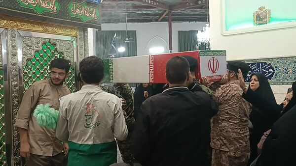تشییع پیکر شهید گمنام در شهرستان کاشمر 