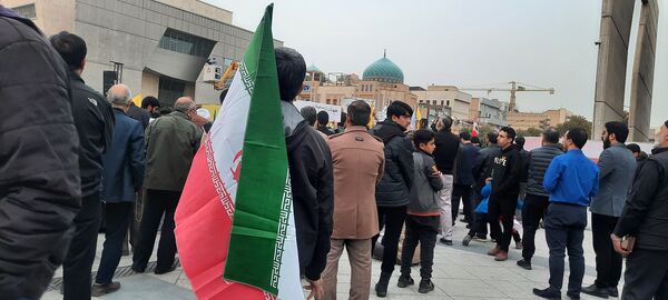 حضور پر شکوه مردم شهید پرور مشهد مقدس در عرصه میدان شهدا