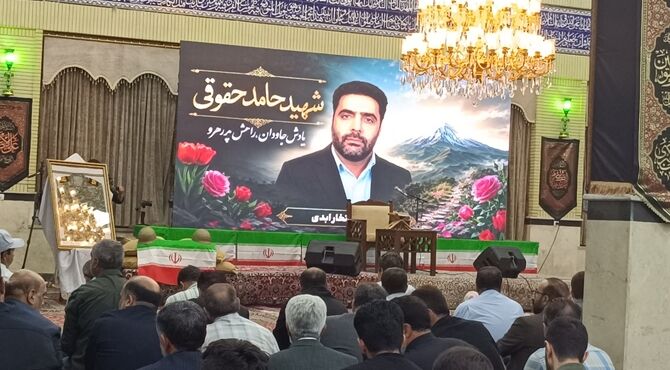 یادواره شهدای مداح کشور و سردار شهید حامد حقوقی، در محله چالکای دماوند